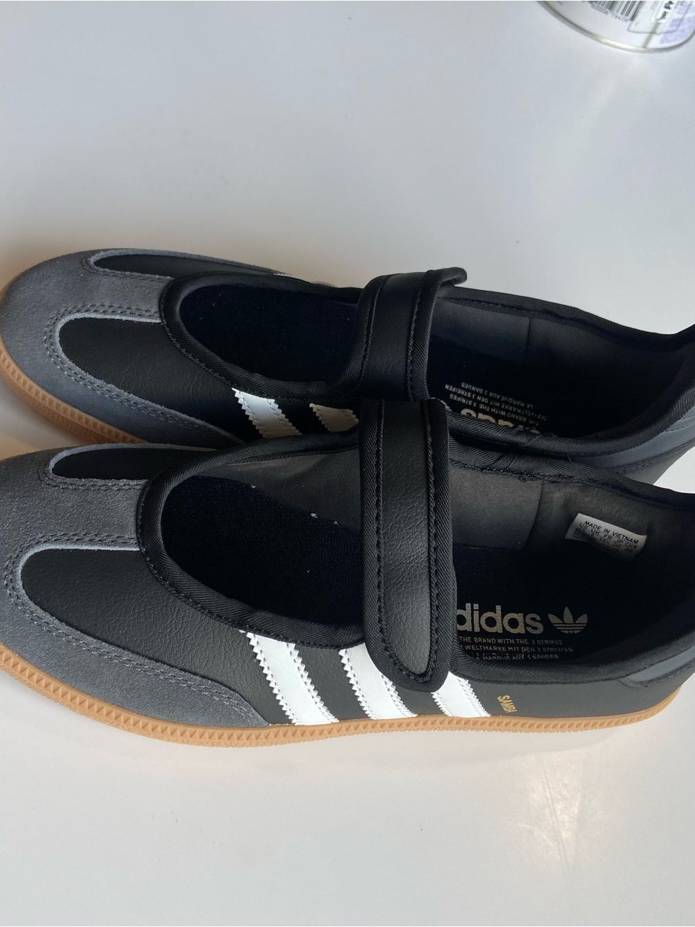 Adidas Samba Jane Black White Gum Womens JQ6445 NEW Sz 7.5 - Picture 3 of 11